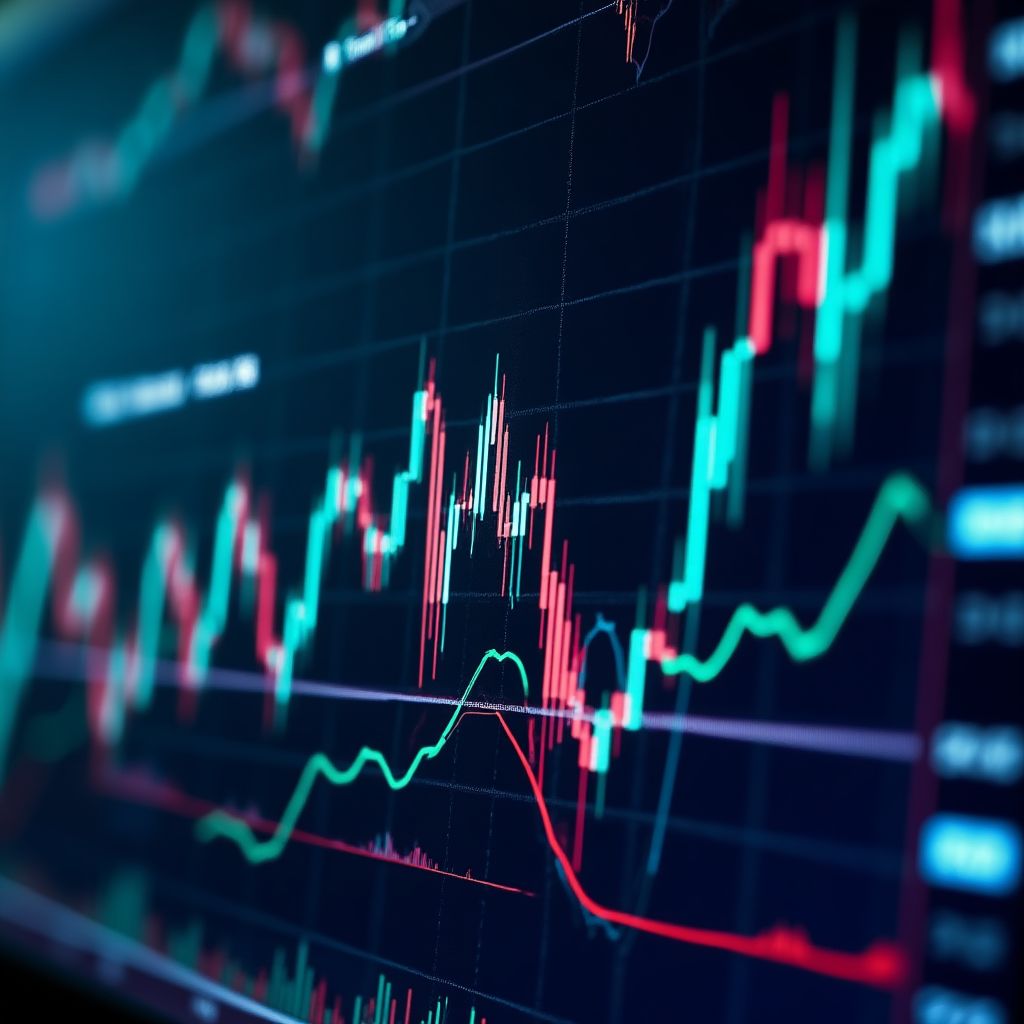 Análisis mercados financieros pantallas datos gráficos investigación BIP